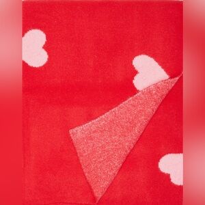 Cece Allover Heart Blanket NWT